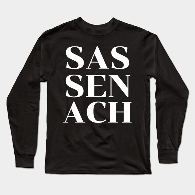 Sassenach Scottish T-Shirt Sweatshirt Hoodie Mask Long Sleeve T-Shirt by MalibuSun